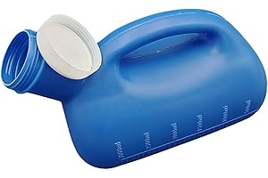 FSLLWGWG Urinflasche für Männer 3000ml, pinkelflasche für männer mit deckel,urinflasche für unterwegs,Krankenhaus,Outdoor, Auto,Camping Flaschen (Blau)