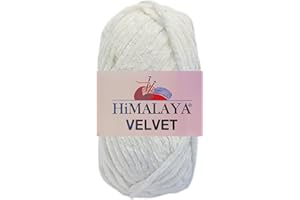 HDK-VERSAND Himalaya Velvet Plain 100% Micro Polyester 90008 Ecru 100 g