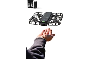 HOVERAir X1 Dron con Cámara, Drone de Bolsillo con Video HDR, Despegue de la Palma, Rutas de Vuelo Inteligentes, Modo Sígueme, Mini Dron con Control Manos Libres, Negro (Combo)