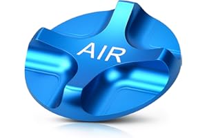 VBESTLIFE Bicycle Valve Cover, Aluminium Alloy Dust Cover Valve Cap Bike Accessory Parts for Road Bike Suspension Fork, Blue