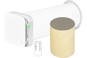 Turbionaire Trend HRV 150 WMW Unite de VMC Décentralisée à flux alternatif, WiFi, Récupérateur de Chaleur, Capteur d'Humidité, Télécommande, 8 Vitesses, 158 mm, Blanc, Silencieuse, Garantie 3 ans