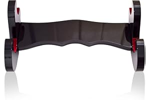 Swords and more Wandhalter mit Samt, 2-stöckige Holzschwert-Wandhalterung, japanische Samurai-Schwerthalterung, gepolstert mit rotem Samt, Wandschwerthalter und Katana-Halterung für dekoratives Katana