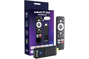 GREVA TV Stick 4K Ultra HD Streaming Dispositivo 2025 Ultimo Android 14.0 TV Stick con Telecomando Vocale GG Assistant Streaming Media Player 2GB 16GB HDR/AV1/2,4G/5G WiFi/BT 5.0, Smart TV Box Nero