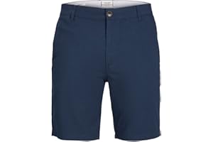 Jack & Jones Jpstdave Jjlinen AKM-Pantalones Cortos Chinos Hombre