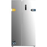 Cecotec American Side By Side Refrigerator 562L Bolero CoolMarket SBS 562 Stainless Steel E. 177X91.2 cm, Compressor Inverter