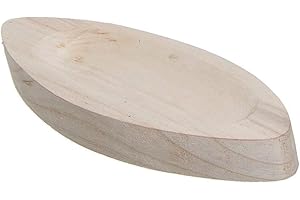 VIDAL REGALOS Vaciabolsillos Decorativo Hoja Madera Clara Recibidor Llaves 28 cm