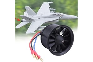 NAROOTE RC Flugzeugpropeller für EDF 50mm 11-Blatt-Lüfterpropellerrohr mit bürstenlosem Motor für RC-Fernbedienungsmodell Flugzeug-/Drohnenzubehör(KV4900 3S EDF)