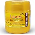 Lilium Herbal Gold Massage Cream 500 ml | Moisturizer With Gold Dust & Olive Oil | For Healthy Glow, Suppleness & Smoothness | Anti-Aging, Skin Brightening & Firming | 100% Vegan | All Skin Types