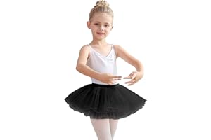 TANZDUNSJE Gonne tutù per Ragazze, gonne da Ballo per Bambini Ragazze tutù in Tulle a 4 Strati Birthday Princess Party