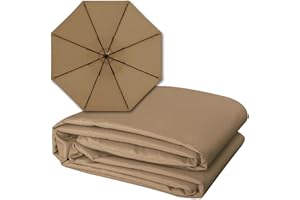 XIAODOU Reemplace El Nuevo Cubierta para Sombrilla De Toldo De Repuesto De Paraguas De Patio, 4 Especificaciones (2.7M/6 Varillas, 3M/6 Varillas, 2.7M/8 Varillas, 3M/8 Varillas), Tela De Recambio De Paraguas