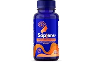 SUPREME NUTRIENTS Multivitaminico Rendimiento Mental - Energía, Concentración, Memoria, Rendimiento intelectual, Gaming - 60 Cápsulas con Vitamina B, Vitamina C, Vitamina D, Ginkgo Biloba - Sapiens Brain Performance