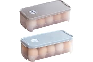 Gloryit 2 Piezas Huevera para Transportar Contenedor Huevos caja de Almacenamiento para Huevos Soporte Portátil para Huevos, para Aplicar para Nevera Senderismo Acampada Picnic Aire Libre