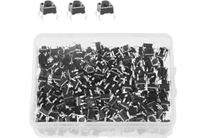 XINGYHENG BGTXINGI 200Pcs Mini Micro Momentary Tactile Push Button Switch Assorted Kit 6 * 6 * 5mm 4pin