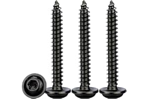 Drenky 50 sztuk M4x30mm Czarny wkręty do drewna torx stal nierdzewna A2 V2A blachowkręty płaski łeb