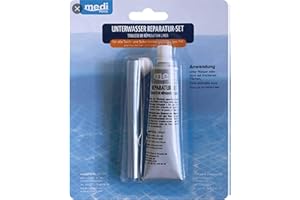 Medipool unterwasserrepa Température Kit Colle spécial sous l'eau (Kit de réparation) – Sous l'eau Kit de réparation pour piscine – Piscine – Intérieur – Housse d'écran réparation