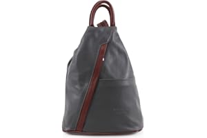 RS.FASHIONS Vera Pelle Genuine Soft Italian Leather Backpack Rucksack/fashion Shoulder Bag