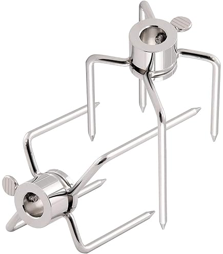2 broches à viande pour rôtissoire, broche de barbecue, broche à steak, broche ronde pour rôtissoire, remplacement de broche, convient aux broches