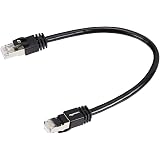 Amazon Basics – High-Speed-Patchkabel, RJ45 Cat7, Gigabit-Ethernet, schwarz, 0,3 m, 5 Stück