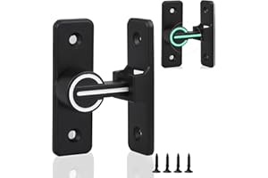 SITARCMIN Leuchtend Türriegel Edelstahl, 90 Grad Schiebetür Schloss, Leuchtend Schieberiegel mit Schauben, 90°Riegelschloss für alle Innen- und Außentüren