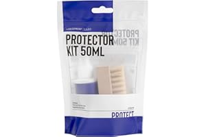 Liquiproof LABS Protector Kit 50 - Premium Protector 50ml and a Premium Vegetable Fibre Brush for easy application. For protecting trainers, footwear and fashion items