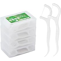 Porte-fil Dentaire LAOYE, Lot De 4 Avec Manche, 200 Fils Menthe | Soie Dentaire Pratique Pour Adulte
