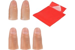 PSYQTSUARY Sztuczne palec kciuk sztuczna końcówka kciuka do magicznych sztuczek, dowcipów, artykuły imprezowe, miękka magiczna sztuczka, kciuk, znikający, magiczny kciuk z szalikiem, do zanikania, wymiany i