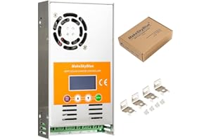 MakeSkyBlue 60A Solar MPPT Laderegler, Max 160V Leerlaufspannung 2800W PV Leistung, für 12V/24V/48V AGM GEL Lithium usw. Batterie Systeme, charge controller