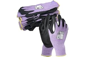 NITREX 285RP 5 Paia di Guanti da Lavoro per Uso Generico - Rivestimento in Nitrile con Tecnologia NitreGrip – Touchscreen – Guanti Protettivi per Uso Industriale e Meccanico – Taglia 8 (M)