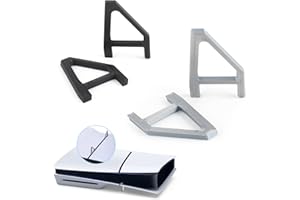 RONGZY Horizontal Stand for PS5 Slim Disc Console, Horizontal Stand Compatible with PS5 Slim Disc Edition, Base Stand Holder for PS5 Slim Disc Accessories (Black and Gray)