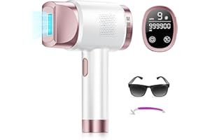 OUPSEEN IPL Hair Removal Device Ice Cooling, Painless Laser Hair Removal Device 3 Functions, 9 Energy Levels 21J, LCD Touchscreen, at-Home IPL Hair Remover for Women & Men, Full Body Facial Bikini Arm Leg