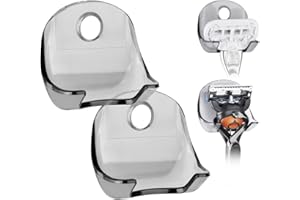 Linkidea-Juego de 2 soportes autoadhesivos para maquinillas de afeitar, gancho para pared de ducha,organizador de baño,sin necesidad de taladrar,para Gillette Venus,Fusion 5 Proshield y Mach3 (gris)