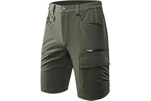 Mr.Stream Uomo Bermuda Pantaloncini Leggeri asciutti Quick Dry estensibili Outdoor Traspiranti Elasticità Pantaloni da Jogging Cargo Shorts
