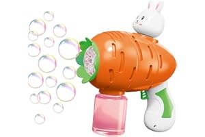 HUNIEE SULOLI Easter Bubble Machine for Kids,Easter Bubble Guns for Kids Easter Bubble Blower Machine Gun Easter Toys for Kids Easter Party Bag Fillers