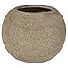 Produktbild hydroflora 62000170 Vase the World Pflanzgefäß Gobi aus Fiberstone Durchmesser 35 x 28 cm, Farbe sand