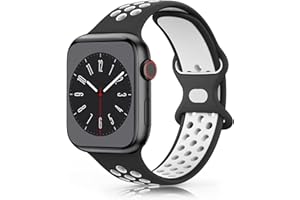 Wanme Pasek do zegarka Apple Watch 49 mm, 45 mm, 44 mm, 42 mm, 41 mm, 40 mm, 38 mm, miękki silikonowy pasek zamienny do iWatch / Apple Watch Series 9 8 7 6 5 4 3 2 1 SE Ultra