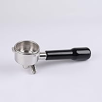 54mm bottomless portafilter with 2 puck screens, compatible