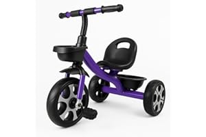 FOR YOUR LITTLE ONE Foryourlittleone Kids Trike Venture Tricycle Baby Push Bike | Age 18 Months to 6 Years | Gift Toddler Tricycles (Purple)
