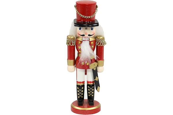 Dekohelden24 Magisk nötknäppare soldat i röd klassisk, ca 25 cm, 520213