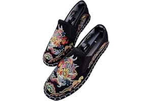 CAIJ Embroidered Shoes Kung Fu Tai Chi Shoes Unisex Chinese Cloth Shoes Slip On Martial Arts Shoes