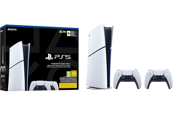 Playstation 5 Consola Digital Modelo Slim y 2 Mandos Inalámbrico Dualsense