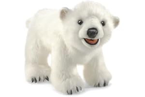 Folkmanis 3041 Ourson Polaire Marionnette, Blanc