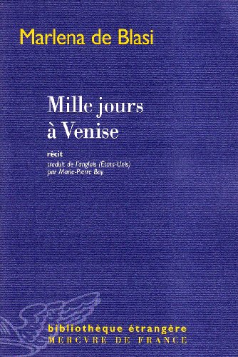 couverture de : Mille jours &agrave; Venise