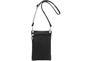 Energather Bolso para teléfono móvil, piel sintética suave, bolso bandolera para mujer, funda para teléfono móvil, con se puede separar los hombros, cinturón para compras, citas, paseos