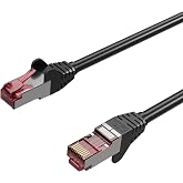 IRENIS 25 cm CAT6A S/FTP Ethernet Data Center Kablosu, 500MHz, &Ccedil;ift Ekranlı, Saf Bakır, Halojensiz (Siyah)