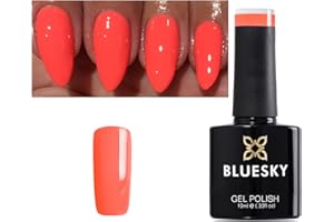 Bluesky Gel Polish Summer Coral Bright Neon Coral Nail QX1631 UV LED Soak