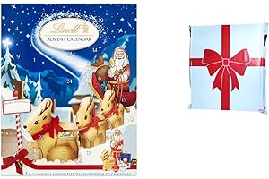 BBL BADA BUSINESS LIMITED Christmas Advent Calendar LlNDT 160G, For Kids or Adults helps countdown the days until Christmas, Delivered In Lovely Gift Bag Sold By BBL