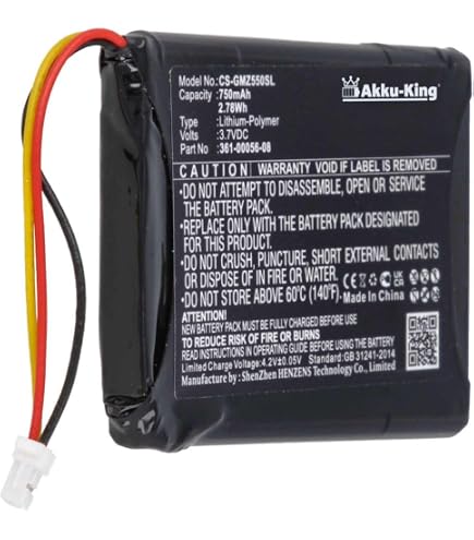 vhbw batteria compatibile con Garmin Nüvi 3598, 3597, 3597LMTHD, 3597LMT, 3560LMT, 3560LM navigatore GPS (1100mAh, 3,7V, Li-Ion
