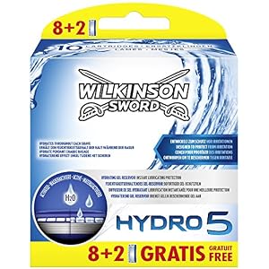 Wilkinson Sword Hydro 5 Razor Blades – Pack of 8 + 2 Free