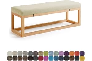 Lsjoaw Bankauflage Bankkissen Sitzauflage Sitzkissen Bank 160X35X3CM Stuhlkissen Bankpolster Schaukel mit abnehmbarem Bezug für Fensterbank Outdoor Gartenmöbel Terrasse Drinnen Sitz,Khaki