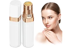 Giazee Facial Hair Remover, Women Facial Hair Removal Electric Face Hair Trimmer Lady Shaver Built-in Led Light for Lips Chin Cheeks Peach